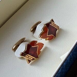 Gourji "Always Ready" Limited Edition 18K
Gold & Enamel Cufflinks